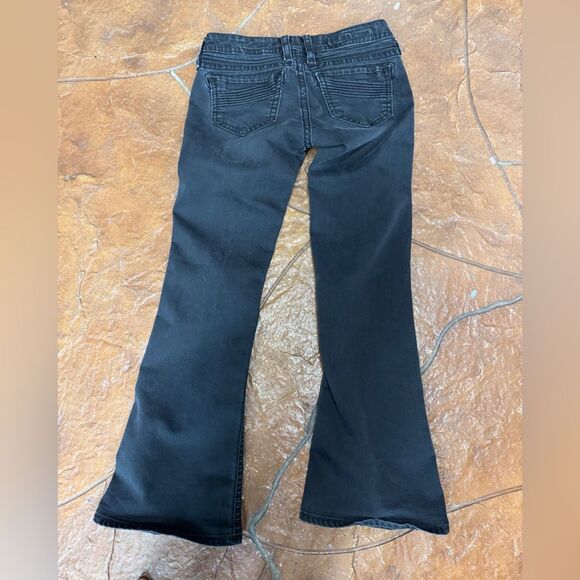 Rock Revival Flare Gia Black jeans SZ 28 X 30 - Picture 4 of 13